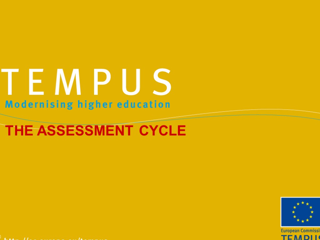 THE ASSESSMENT CYCLE